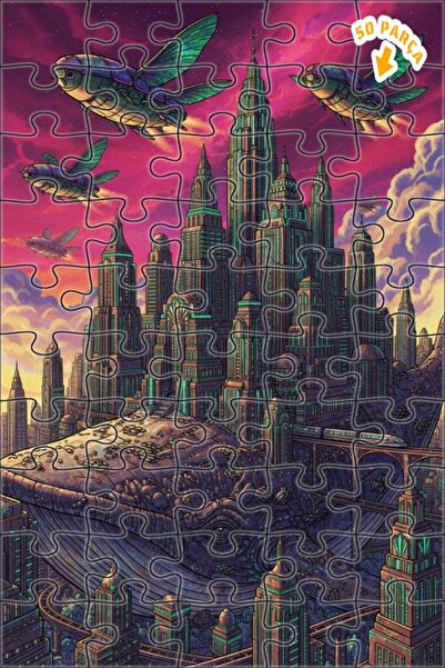 Teona Ahşap لغز خشبي بإطار مزدوج الطبقات لسفن طائرة في مدينة الحوت العملاقة 5...