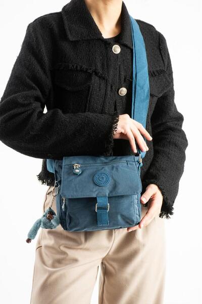 Baginn Geantă de umăr pentru femei, dimensiune mini, bretea crossbody țesătur...