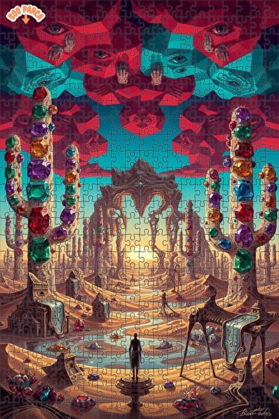 Teona Ahşap لغز خشبي بإطار مزدوج الطبقات من سيريال جيمينت فيلاي 500 قطعة 50x30