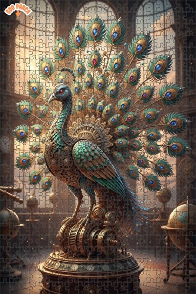 Teona Ahşap لغز خشبي بإطار مزدوج الطبقات بمظهر لوحة زيتية ميكانيكية لطائر الط...