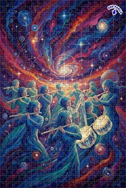 Teona Ahşap لغز خشبي بإطار مزدوج الطبقات بمظهر لوحة زيتية للفرقة الموسيقية ال...