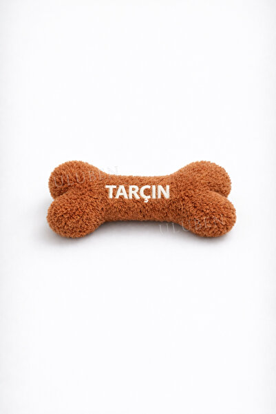 Wellsoft İsimli Nakışlı Yumuşak Köpek Kemik Oyuncağı – Kişiye Özel, 16 cm, Taşıma ve Oyun İçin