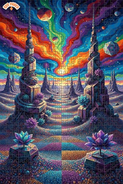 Teona Ahşap لغز خشبي بإطار مزدوج الطبقات من سايدكيدليك ريومز 500 قطعة 50x30