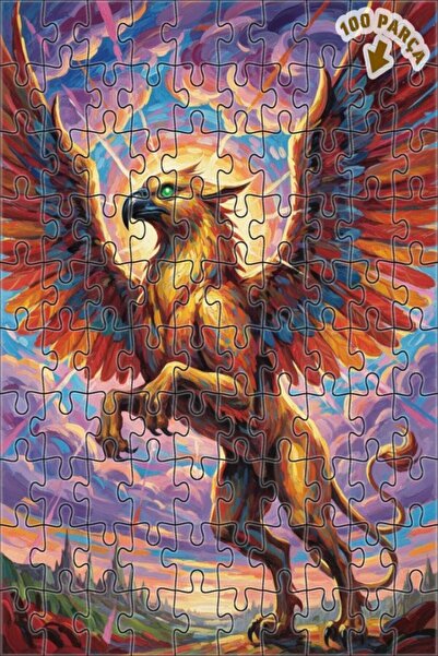 Teona Ahşap لغز خشبي مؤطر من طبقتين من شركة جوركيمي جريفين آرت، 100 قطعة، مقا...