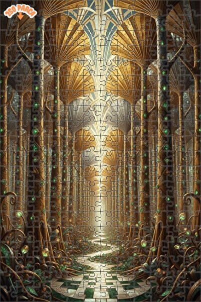 Teona Ahşap لغز خشبي بإطار مزدوج الطبقات من جولد فورست ماجيك 250 قطعة 30x30