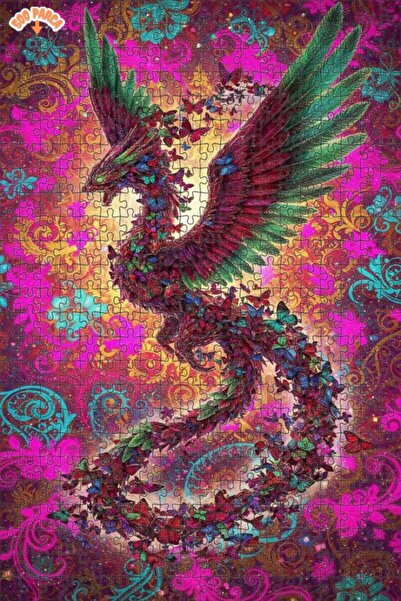 Teona Ahşap لغز خشبي بإطار مزدوج الطبقات بمظهر لوحة زيتية لطائر التنبول والفر...