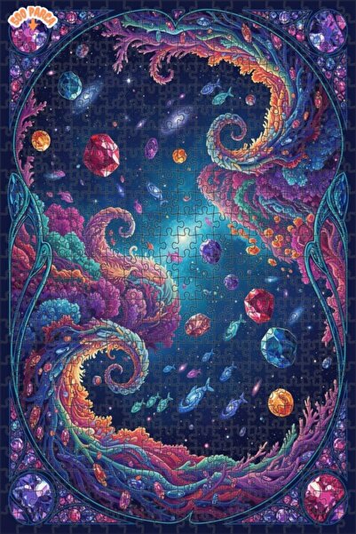 Teona Ahşap لغز خشبي بإطار مزدوج الطبقات بمظهر لوحة زيتية لـ "أحجار البحر الف...