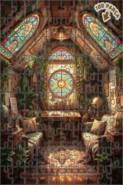 Teona Ahşap ورشة فنية بوهيمية، لغز خشبي بإطار مزدوج الطبقات من الزجاج الملون،...