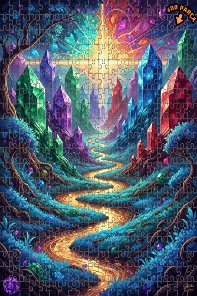 Teona Ahşap لغز خشبي بإطار مزدوج الطبقات من كريستال فالي ماساليس آرت 400 قطعة...