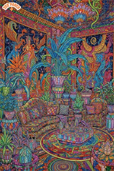 Teona Ahşap لغز خشبي بإطار مزدوج الطبقات بنمط زيتوني ملون من سايديكال تروبيك ...