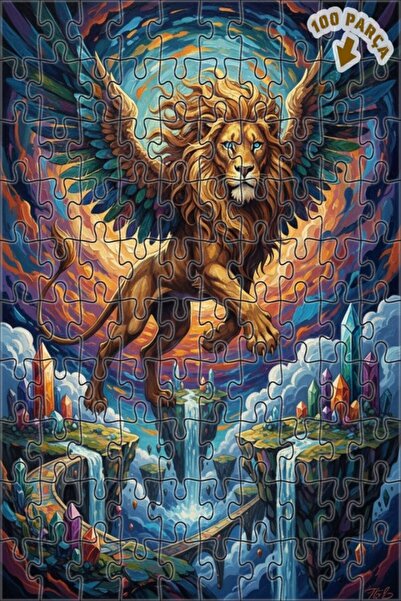 Teona Ahşap لغز خشبي بإطار مزدوج الطبقات من ماركة The Winged Lion's Mysteriou...