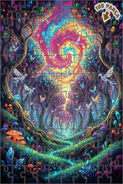 Teona Ahşap لغز خشبي مؤطر بطبقتين من فن الأحلام الكريستالية على شكل طائر الفر...