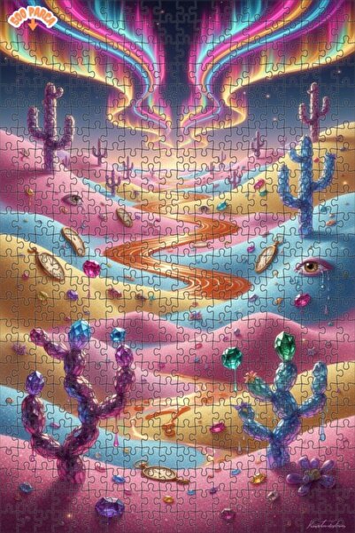 Teona Ahşap لغز خشبي بإطار مزدوج الطبقات من رؤيا ديفايل، بتصميم الشفق القطبي ...