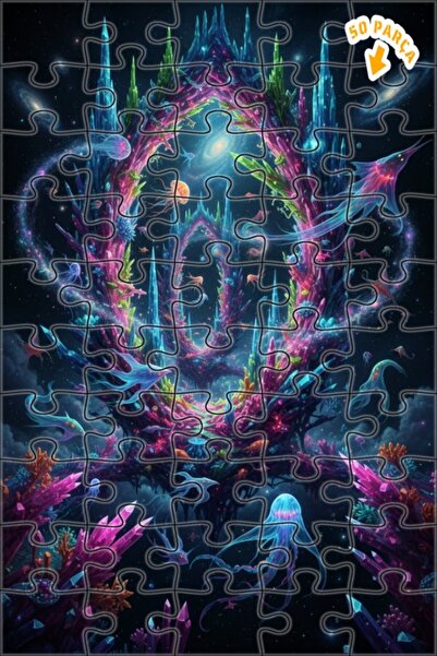 Teona Ahşap ألغاز خشبية بإطار مزدوج الطبقات من كريستال نايت سي آي ديز آمندز، ...