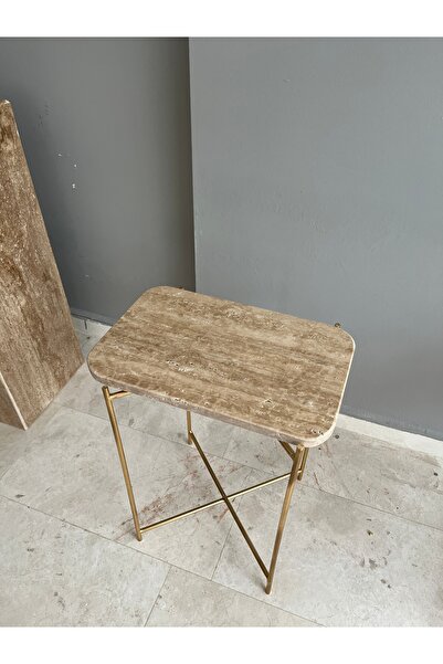 mermosamarble Traverten Mermer Yan Sehpa