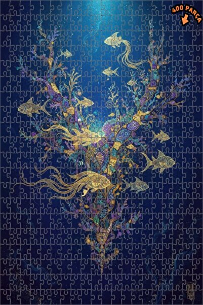 Teona Ahşap لغز خشبي بإطار مزدوج الطبقات بمظهر لوحة زيتية لاستكشاف تحت الماء ...