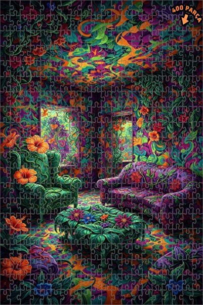 Teona Ahşap لغز خشبي مؤطر بطبقتين بمظهر لوحة زيتية لغرفة الغابة الروحية 400 ق...