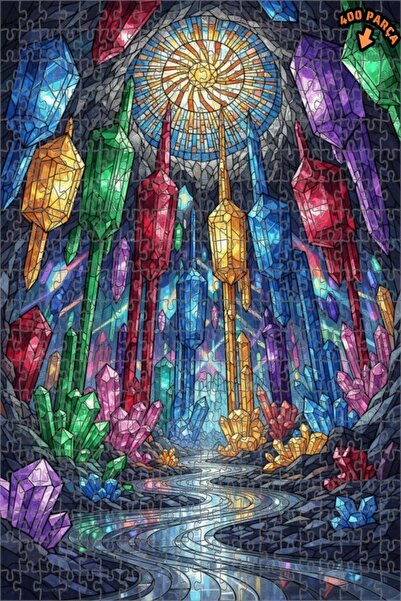 Teona Ahşap لغز خشبي بإطار مزدوج الطبقات بمظهر الألوان المائية وبريق الكهف ال...