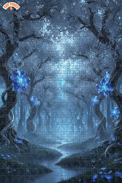 Teona Ahşap لوحة زيتية للغابة والزهور الكريستالية، لغز خشبي مؤطر بطبقتين، 500...