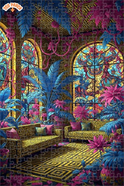 Teona Ahşap لغز خشبي بإطار مزدوج الطبقات من تروبيكال وايلد لايف، 250 قطعة، 30×30