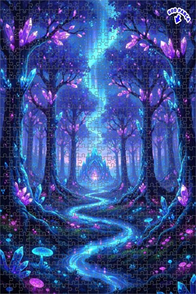 Teona Ahşap لغز خشبي بإطار مزدوج الطبقات من كريستال أورجان ريفر بريزيز، 600 ق...