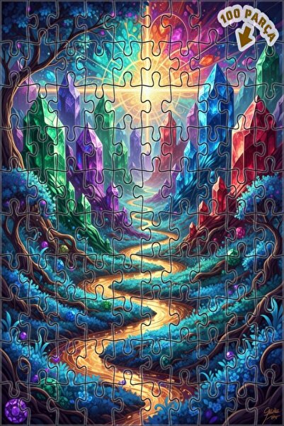 Teona Ahşap لغز خشبي بإطار مزدوج الطبقات من كريستال فالي ميتيكال آرت 100 قطعة...