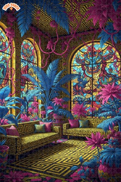 Teona Ahşap لغز خشبي بإطار مزدوج الطبقات من تروبيكال وايلد لايف، 1000 قطعة، 7...