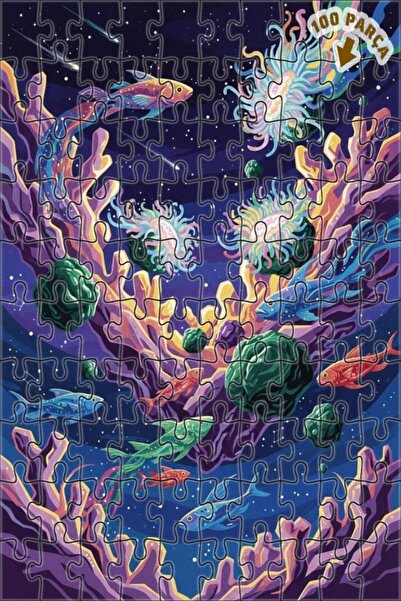 Teona Ahşap لغز خشبي رائع على شكل قارب غواصة يرقص بألوان زاهية، مكون من طابقي...