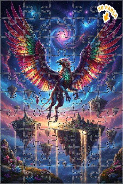 Teona Ahşap لغز الأجنحة السماوية للتنين 50 قطعة 15×25