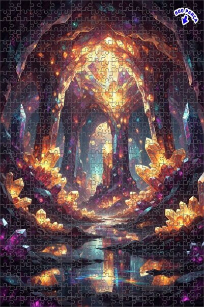 Teona Ahşap لغز خشبي بإطار مزدوج الطبقات بمظهر لوحة زيتية لمعان الكهف الكريست...