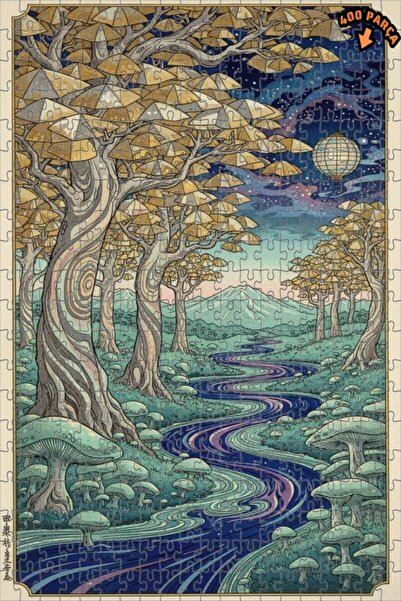 Teona Ahşap لغز خشبي رائع بإطار مزدوج الطبقات من فانتاستيك أورانج فورست، 400 ...