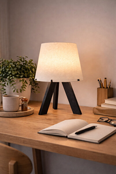 Vescarri مصباح كومودين حديث - عاكس الضوء - مصباح طاولة - 16 سم