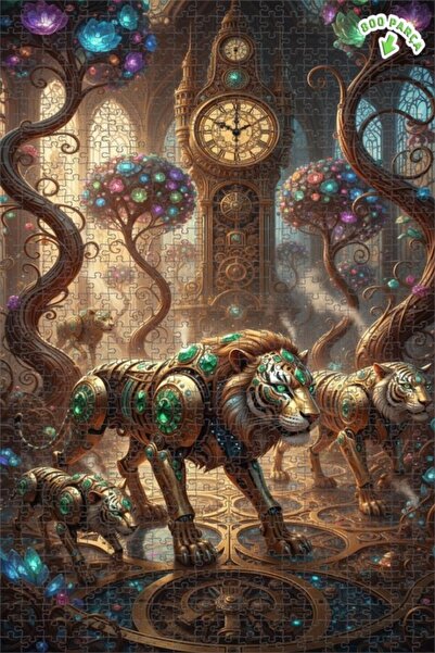 Teona Ahşap لغز خشبي بإطار مزدوج الطبقات من نوع ستيمبانك ألايونز آند كريستال ...