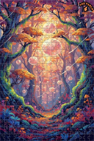 Teona Ahşap لغز خشبي مؤطر بطبقتين بمظهر الألوان المائية، رحلة الغابة الغامضة،...