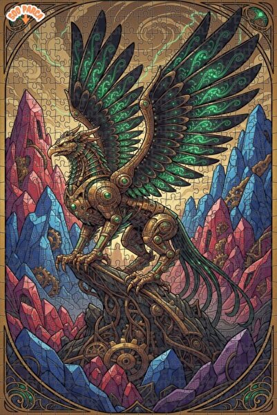 Teona Ahşap لغز خشبي بإطار مزدوج الطبقات بمظهر الطلاء الزيتي الميكانيكي جريفي...