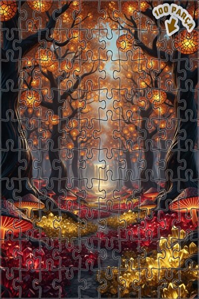 Teona Ahşap لوحة فنية بمشهد شلال الغابة السحرية، لوحة خشبية مؤطرة بطبقتين، 10...