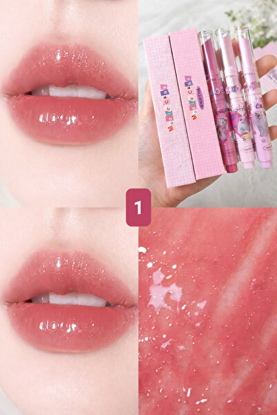 magic casa Kore Stili Simli Dudak Parlatıcısı Ruj 01 – Cam Etkili Işıltılı Du...