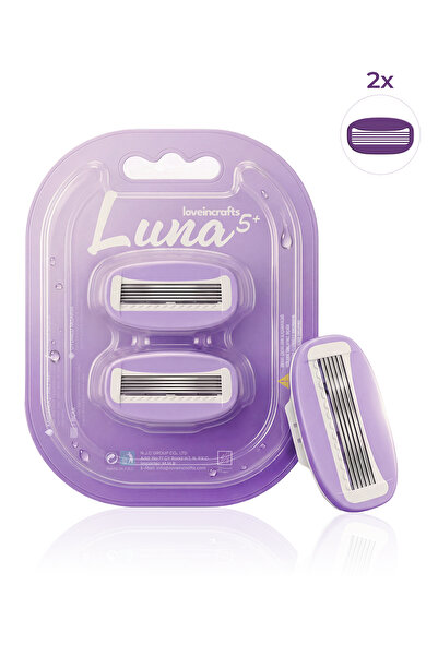 loveincrafts Luna 5 Bıçaklı Bikini Bölgesi 2 Yedek Tıraş Bıçağı Başlığı