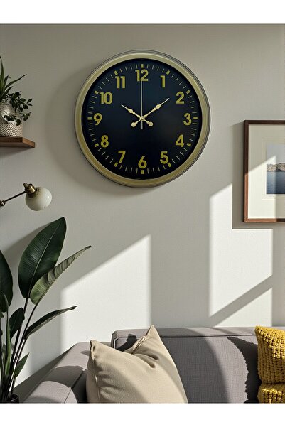 MBB ETİCARET Zentime 40 Cm Metal Eskitme Klasik Duvar Saati