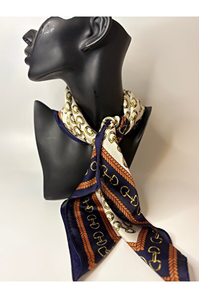 BHR AKSESUAR Patterned Square Scarf (70X70 cm)