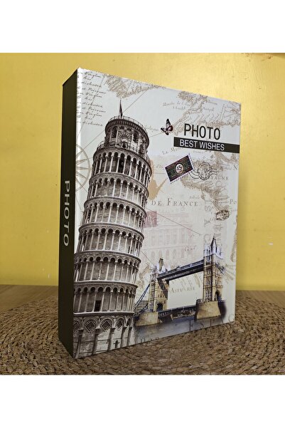 Aledo ألبوم صور فاخر بنمط برج بيزا مقاس 10×15 سم يحتوي على 200 صورة