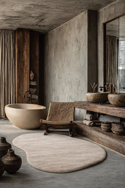 Vog Halı Vera Morfea Bej Asimetrik Halı Hav Toz Vermez Yumuşak Tuşeli Modern ...