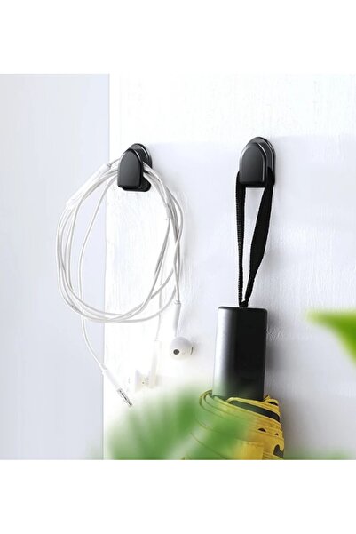 zeixpow Siyah Çok Amaçlı Yapışkanlı Kanca 1 ADET