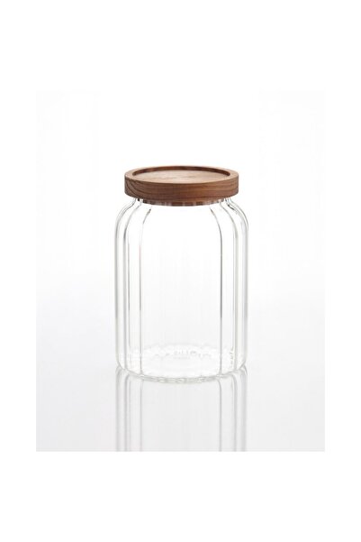 MİEN 1800 ml Cam Bakliyat Kavanozu – Akasya Kapaklı Şık ve Kullanışlı Saklama...