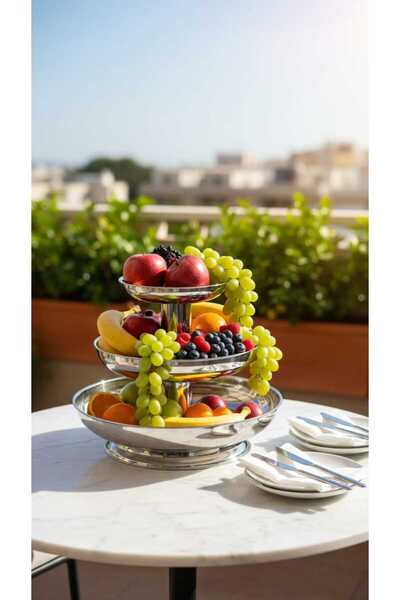 Generic Multi-tiered dessert and fruit stand for serving and organization, 45...