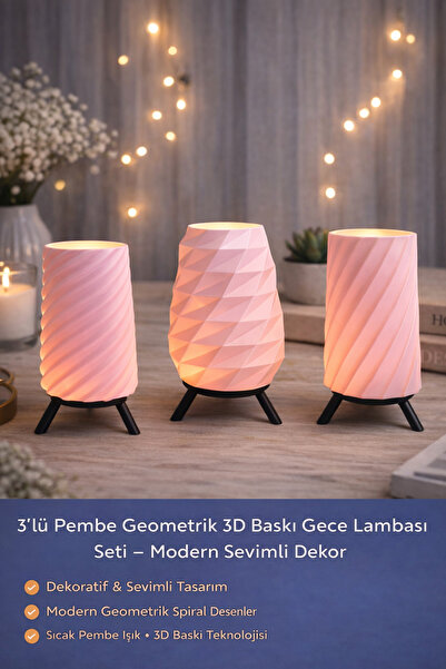 edoy Dekoratif LED Tealight Mumluk & Masa Lambası | Modern Dekoratif Ambiyans...