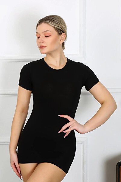 TOMMTONN Clothing Short Sleeve Bodysuit Black