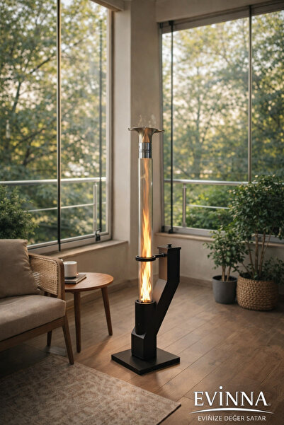 EVİNNA Modern Pelet Sobası | Şık Tasarım • Yüksek Isı Performansı