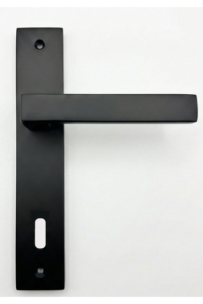 Özen Metal al victoria aynalı modern kapı kolu.