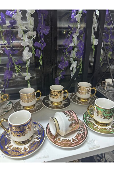 İmren Collection Patterned Cup Set for 6 People